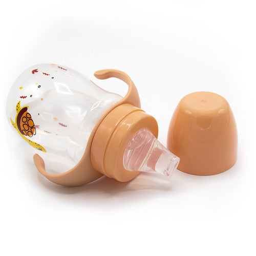 Biberon cu toarte si tetina din silicon BabyJem